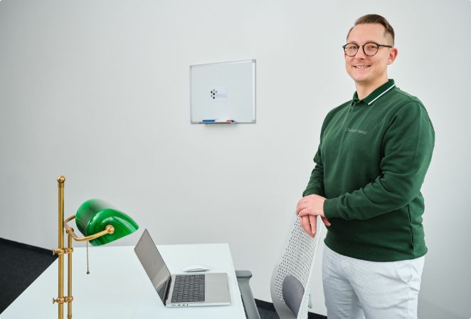 Christoph Heinzl in der Praxis